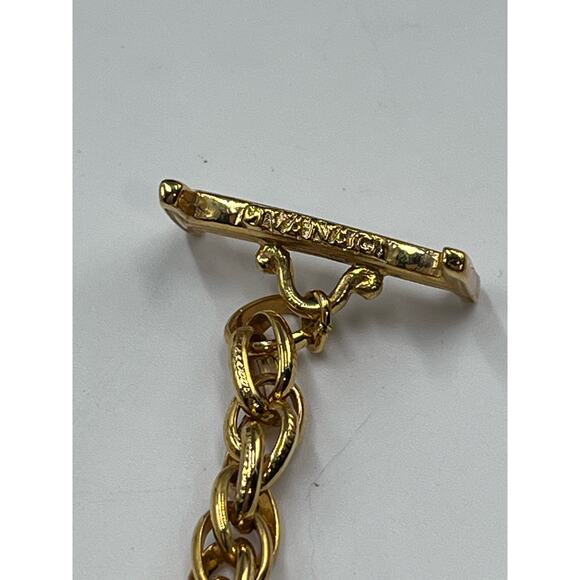 IVANA Signature Vintage Royal Coat Of Arms Shield Crest Gold Plated Necklace - Picture 13 of 16